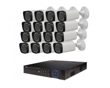COMMERCIAL GRADE VISTA  IP SYSTEM INCLUDES 16 HD IP 3MP CAMERA  2.7 TO 12MM WITH MOTORIZED LENS NIGHT VISION RANGE 120', HD-NVR WITH 3TB HARD DRIVE WITH POE & 16 CABLES